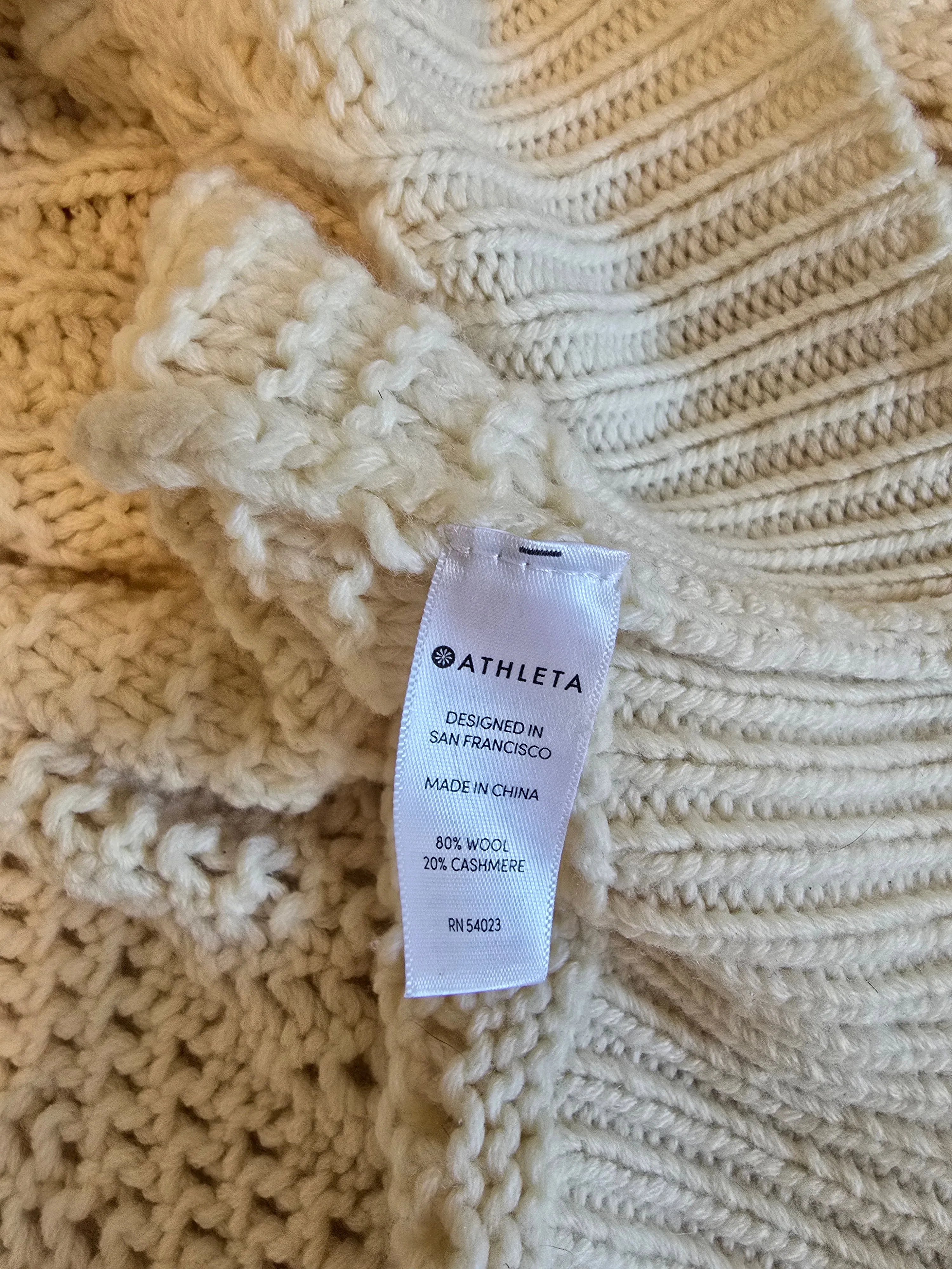 Athleta Wool Cashmere Sweater (M)