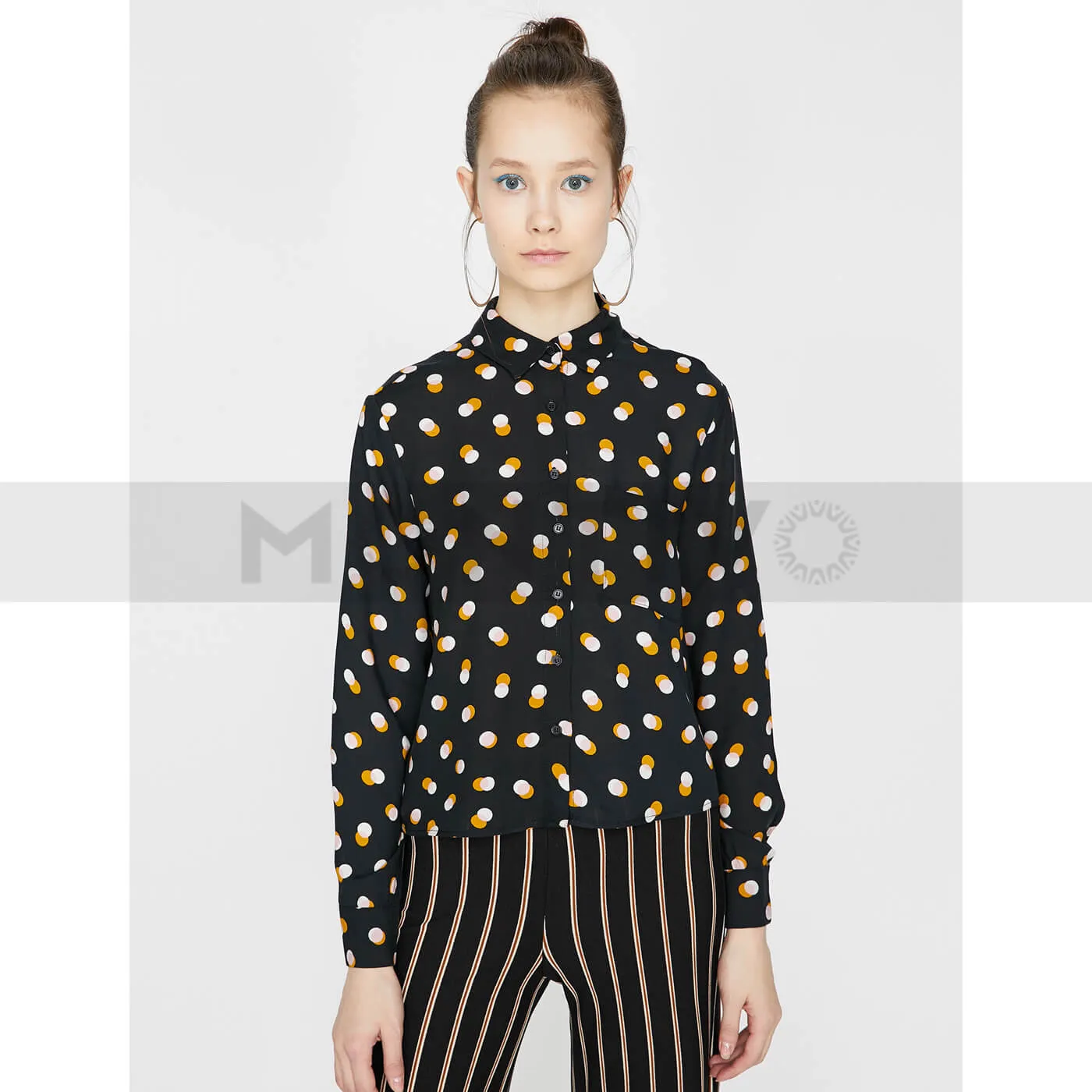 Black Patterned Shirt