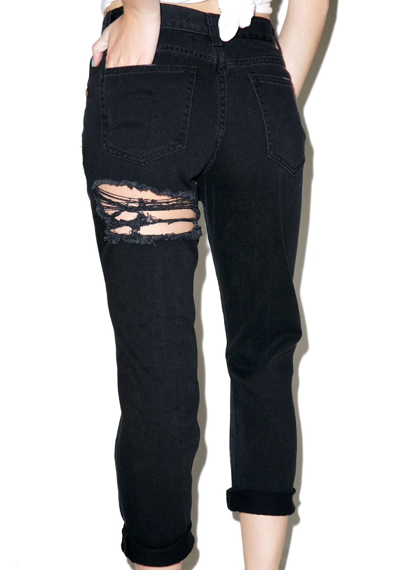 Charley Destroyed Boyfriend Jeans