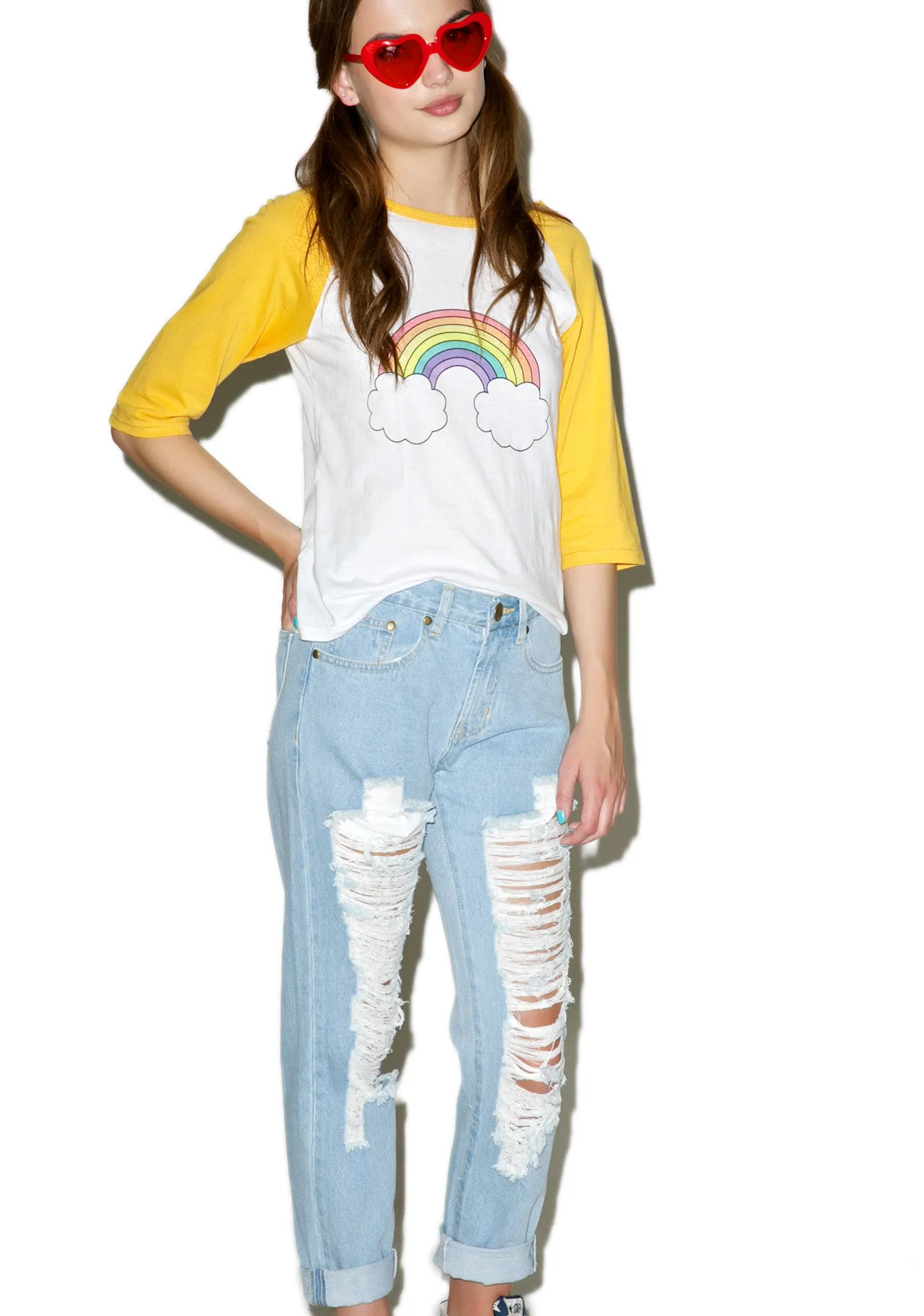 Classic Charley Destroyed Boyfriend Jeans