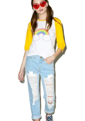 Classic Charley Destroyed Boyfriend Jeans