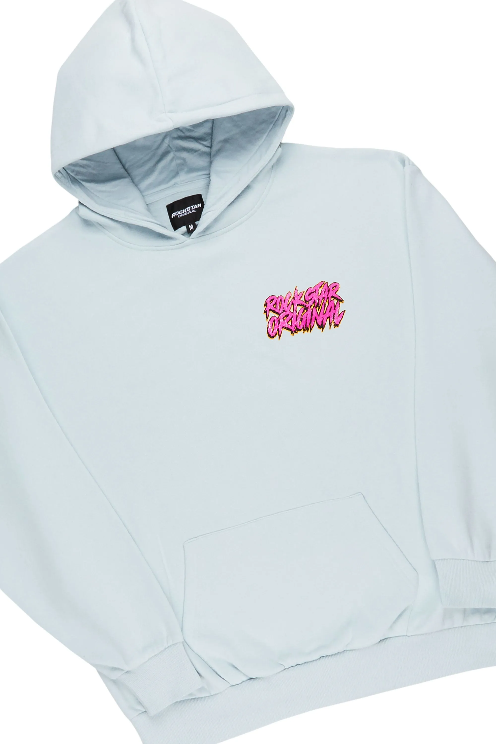 Clava Sky Blue Oversized Hoodie/Flare Trackset