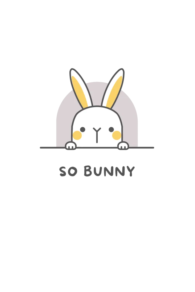 Cute Bunny Printed Scoop Neck T-shirt for women