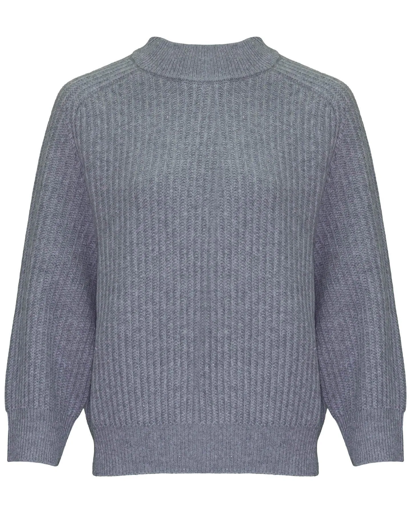 High Neck Wool Blend Pullover