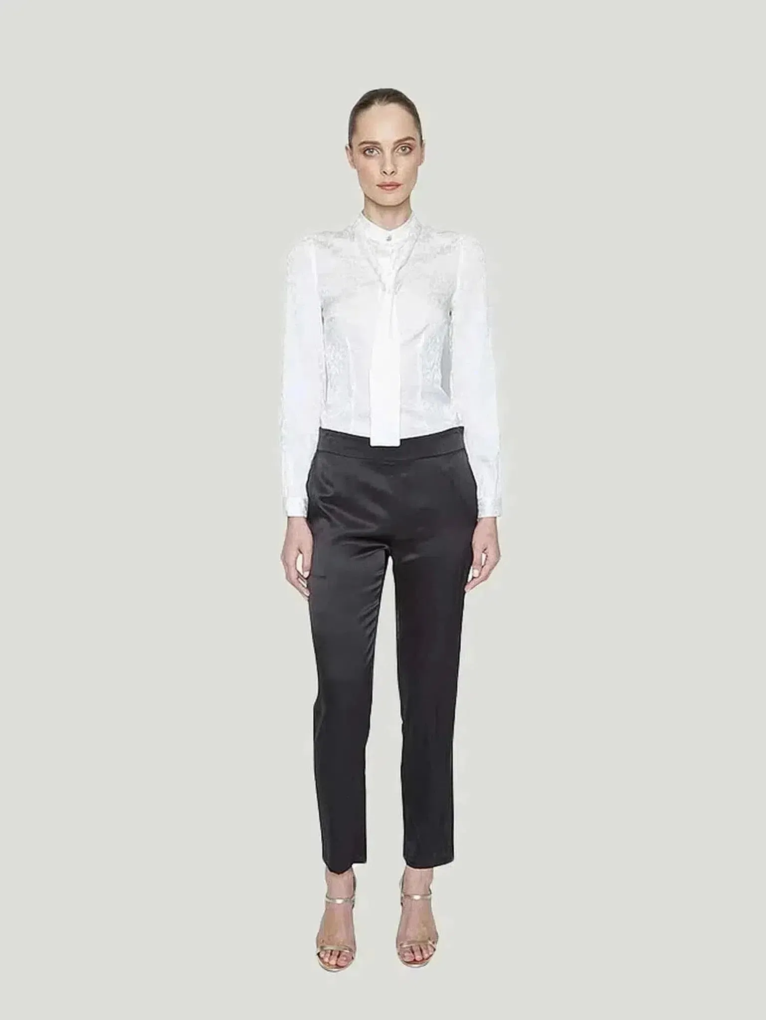 Maison de Papillon Hailey Silk Button-Down