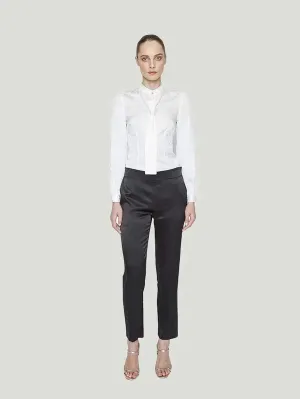 Maison de Papillon Hailey Silk Button-Down