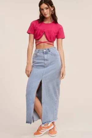 MENDOZA DENIM SKIRT