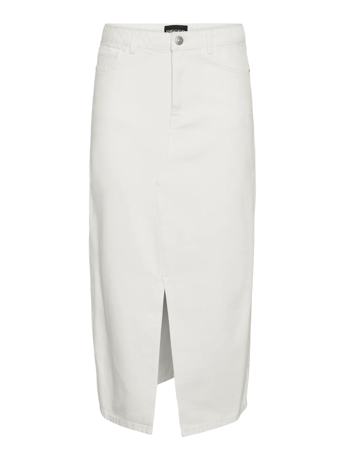 PCKENISE Long Skirt - Cloud Dancer