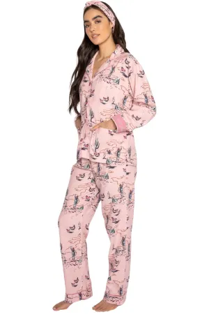 PJ Salvage Flannels PJ Set, Pink Mist (RKFLPJ)