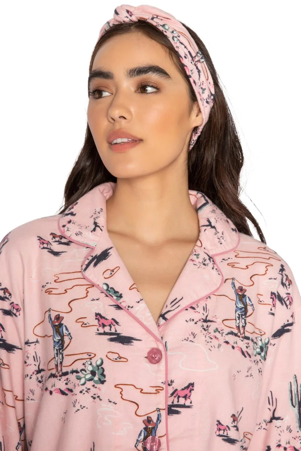 PJ Salvage Flannels PJ Set, Pink Mist (RKFLPJ)