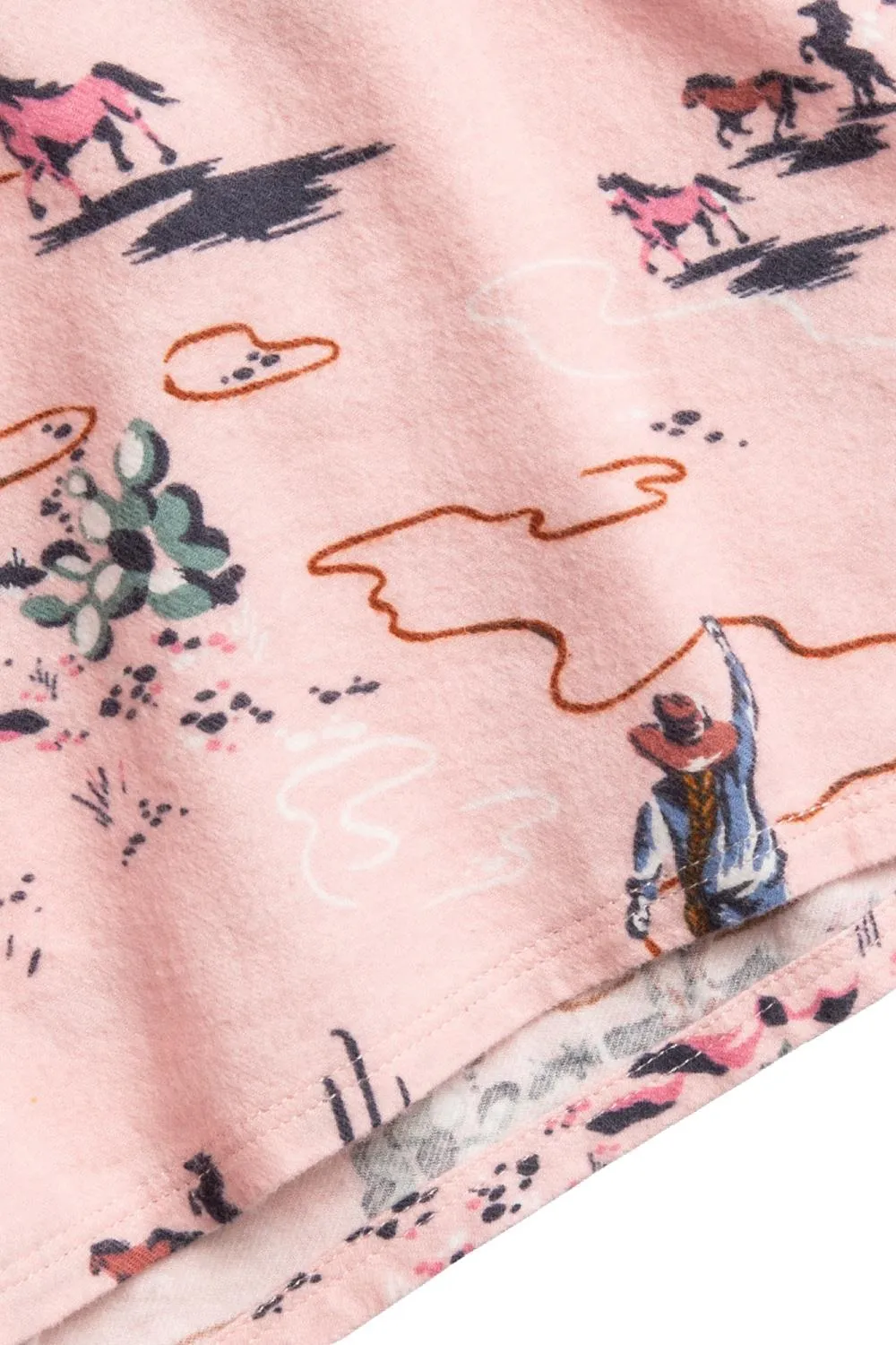 PJ Salvage Flannels PJ Set, Pink Mist (RKFLPJ)