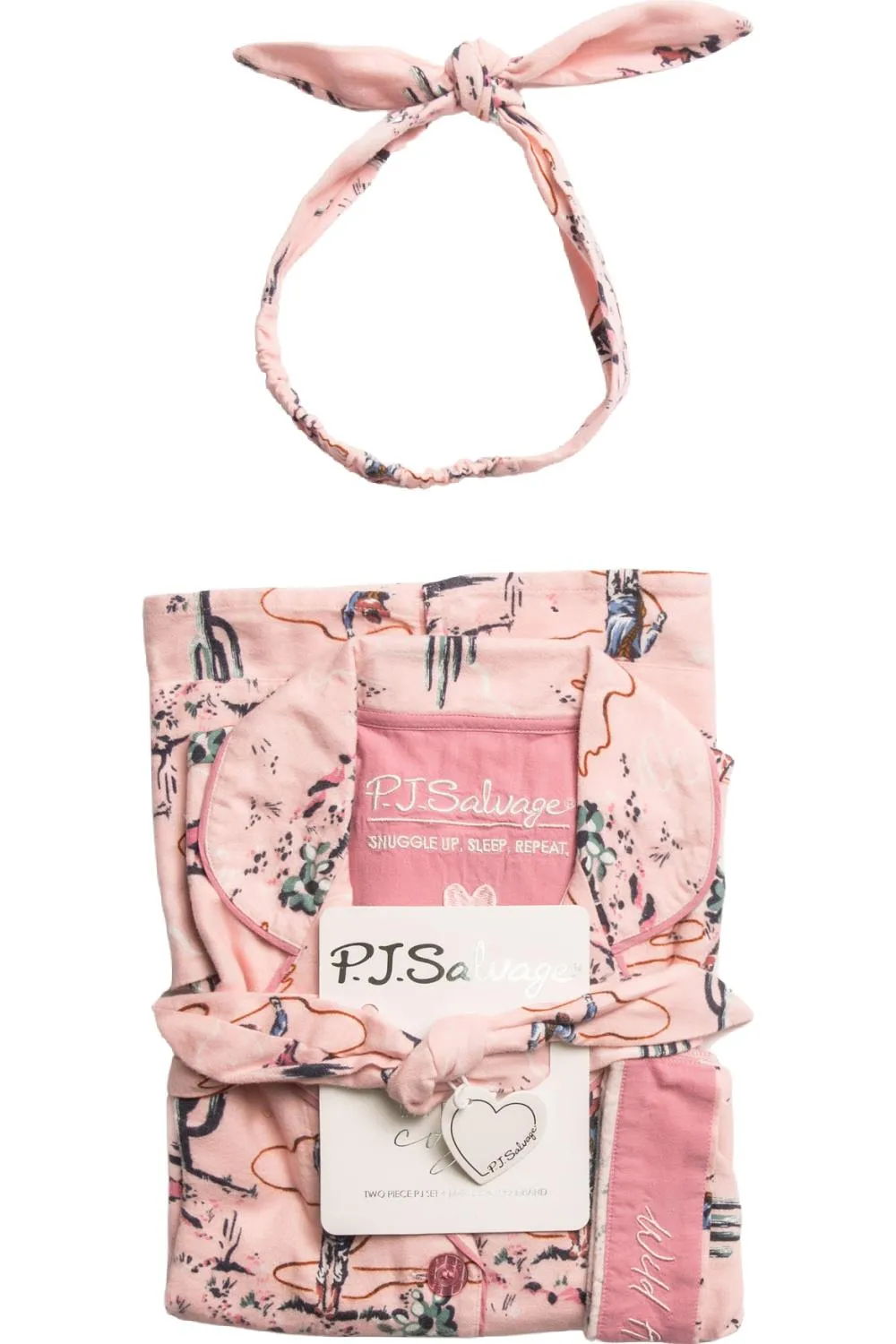 PJ Salvage Flannels PJ Set, Pink Mist (RKFLPJ)