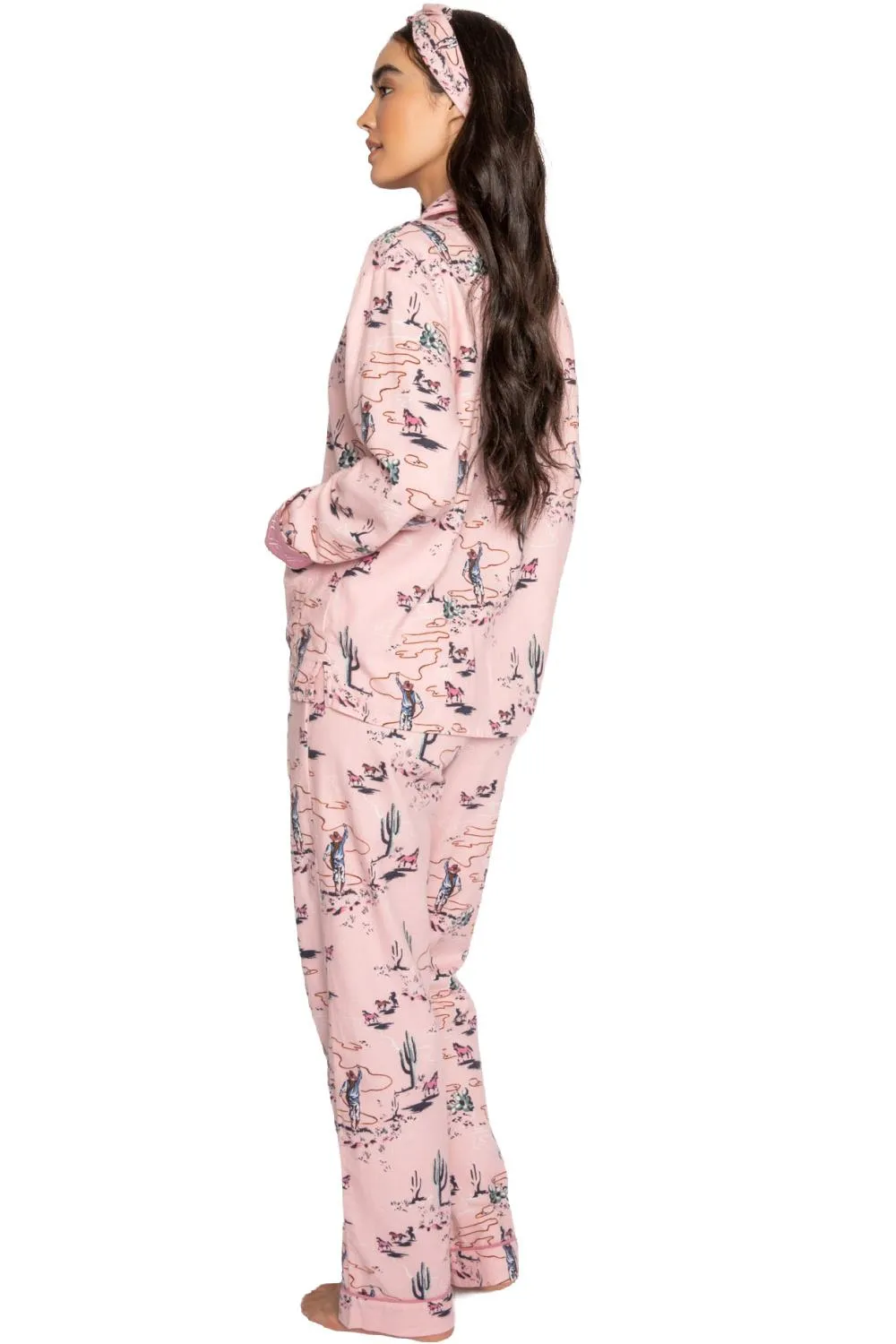 PJ Salvage Flannels PJ Set, Pink Mist (RKFLPJ)