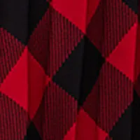 Plus Buffalo Plaid Maxi Skirt