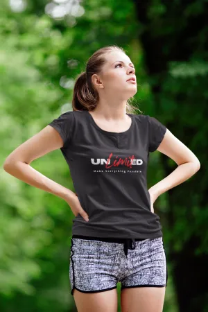 Possibility Unlimited Printed Scoop Neck T-shirt for women