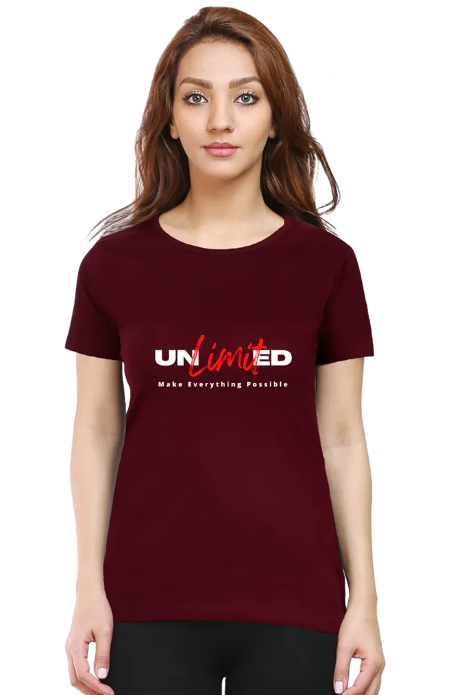 Possibility Unlimited Printed Scoop Neck T-shirt for women