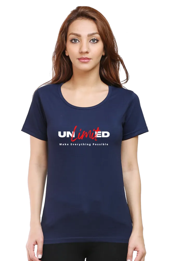 Possibility Unlimited Printed Scoop Neck T-shirt for women