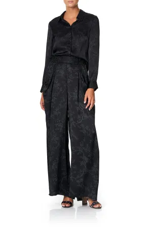 SLIM FIT LONG SLEEVE SHIRT NOIR BOUDOIR