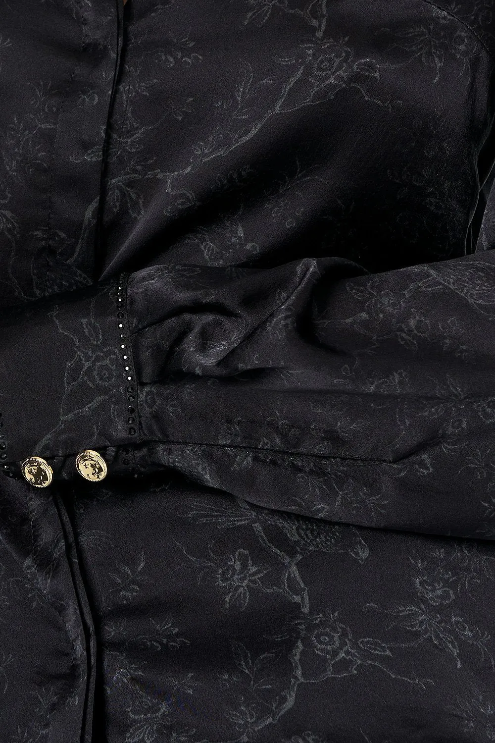 SLIM FIT LONG SLEEVE SHIRT NOIR BOUDOIR