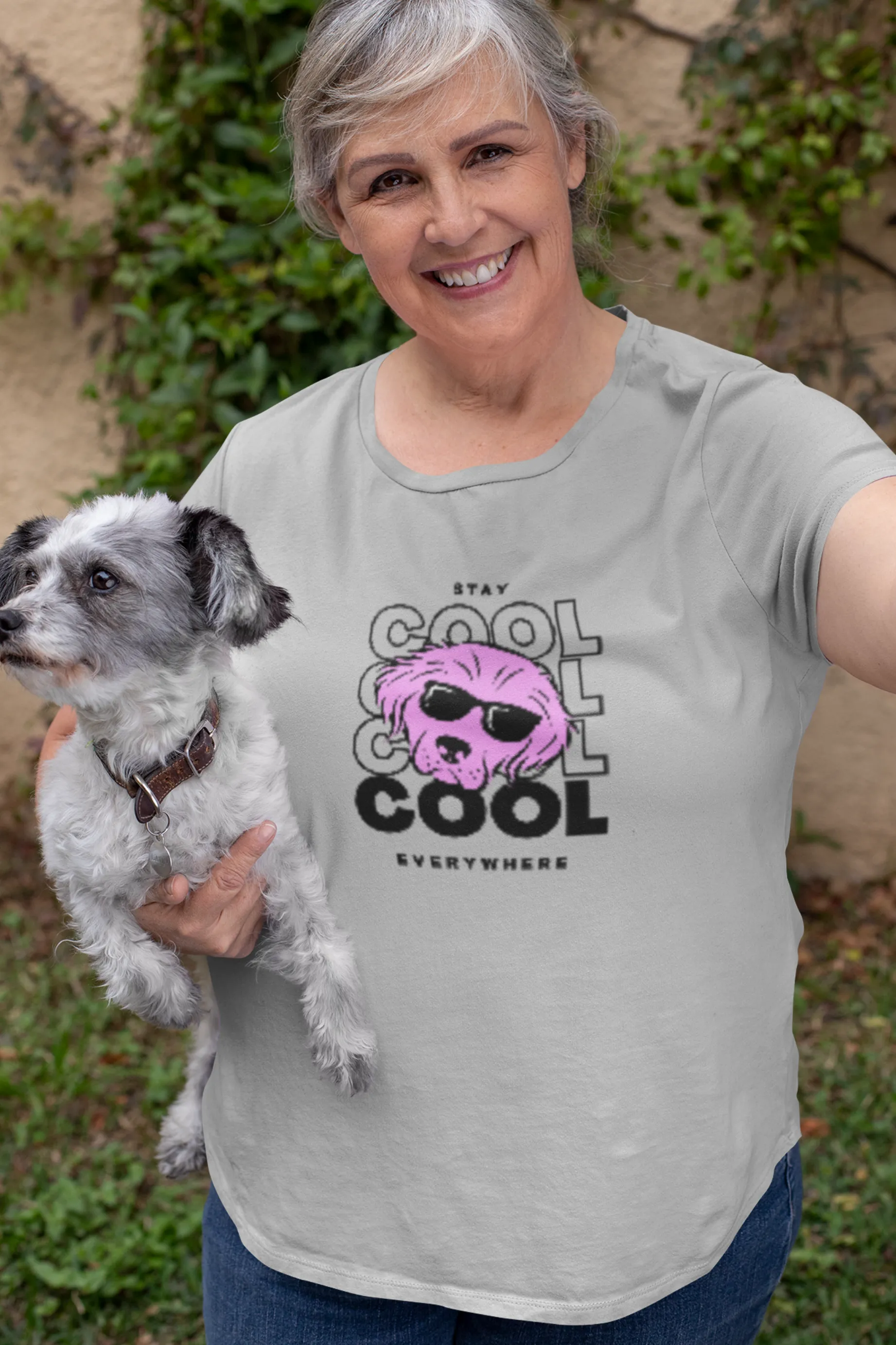 Stay Cool Everywhere Printed Scoop Neck T-shirt for women