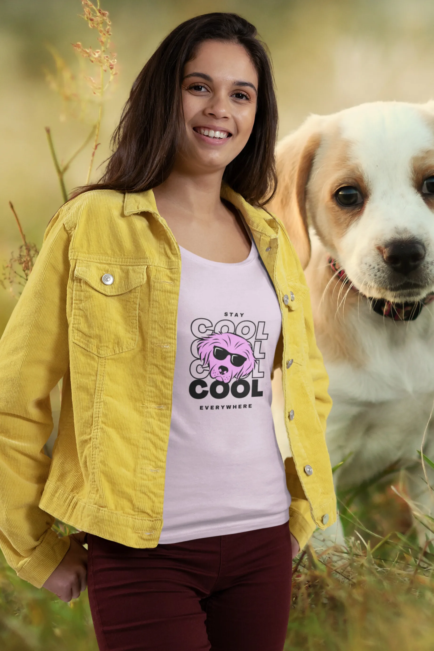 Stay Cool Everywhere Printed Scoop Neck T-shirt for women