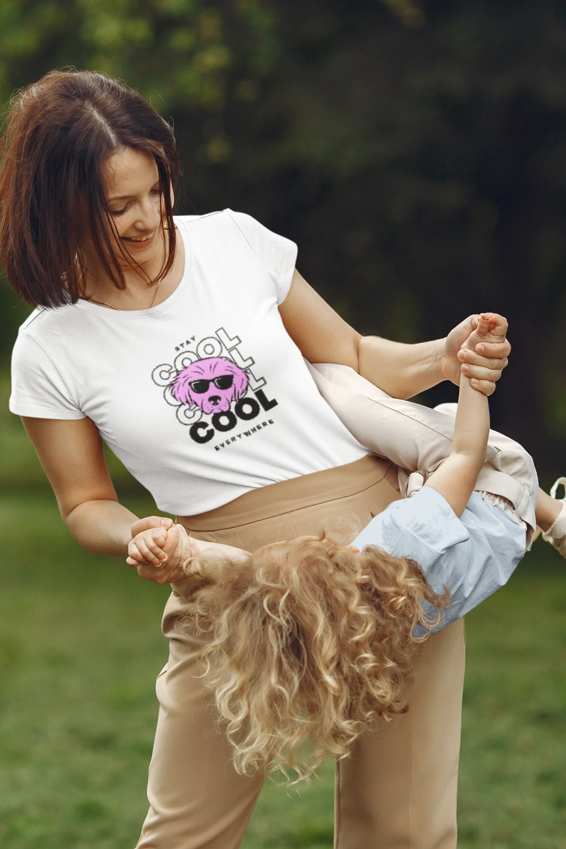 Stay Cool Everywhere Printed Scoop Neck T-shirt for women