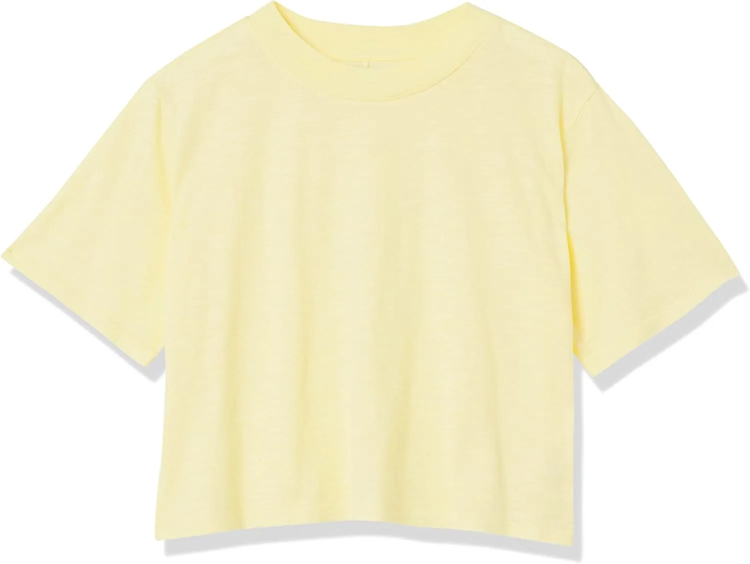 The Drop Women's Sydney Short-Sleeve Cropped Crew Neck T-Shirt