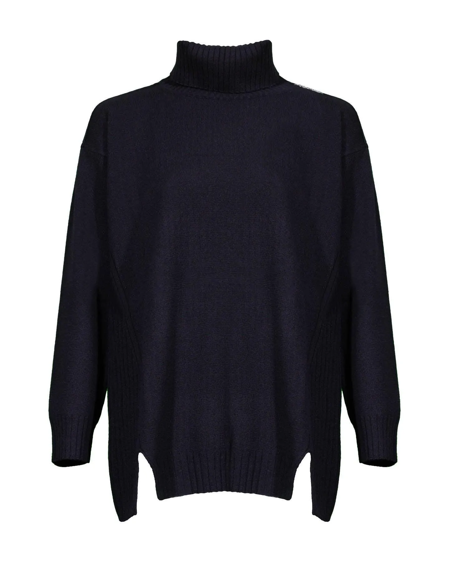 Tonet Pattern Mix Knit Turtleneck Pullover