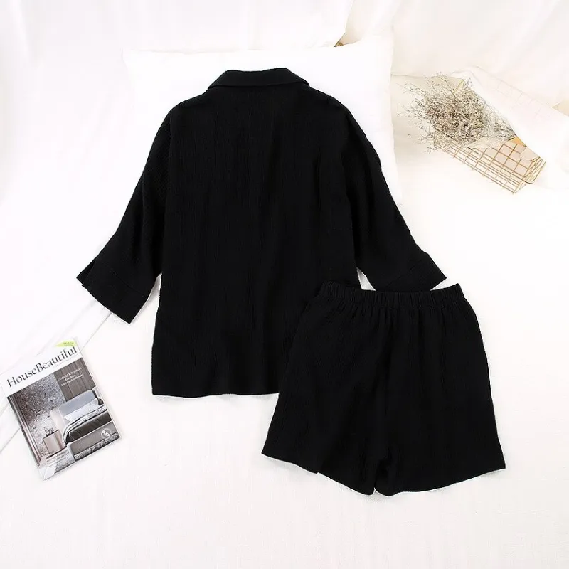 Turn-Down Collar Homewear Pajamas