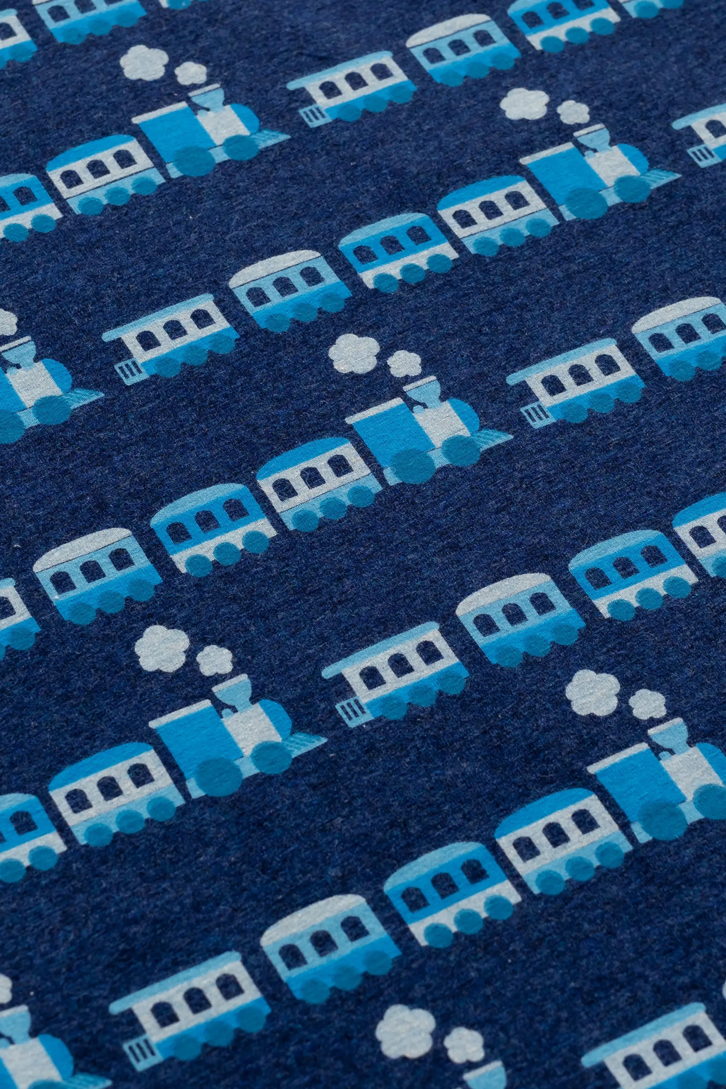 Two-Piece Pajama Set_Blue Trains