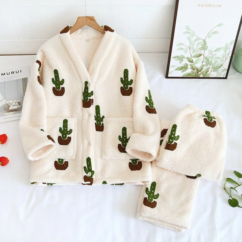Two-Piece Thick Pajamas Set