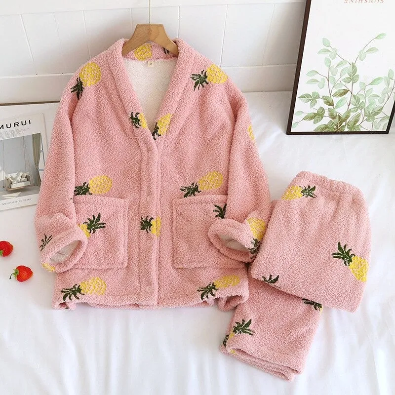 Two-Piece Thick Pajamas Set
