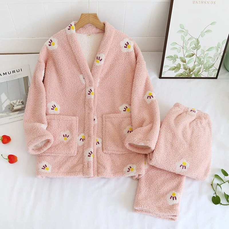 Two-Piece Thick Pajamas Set
