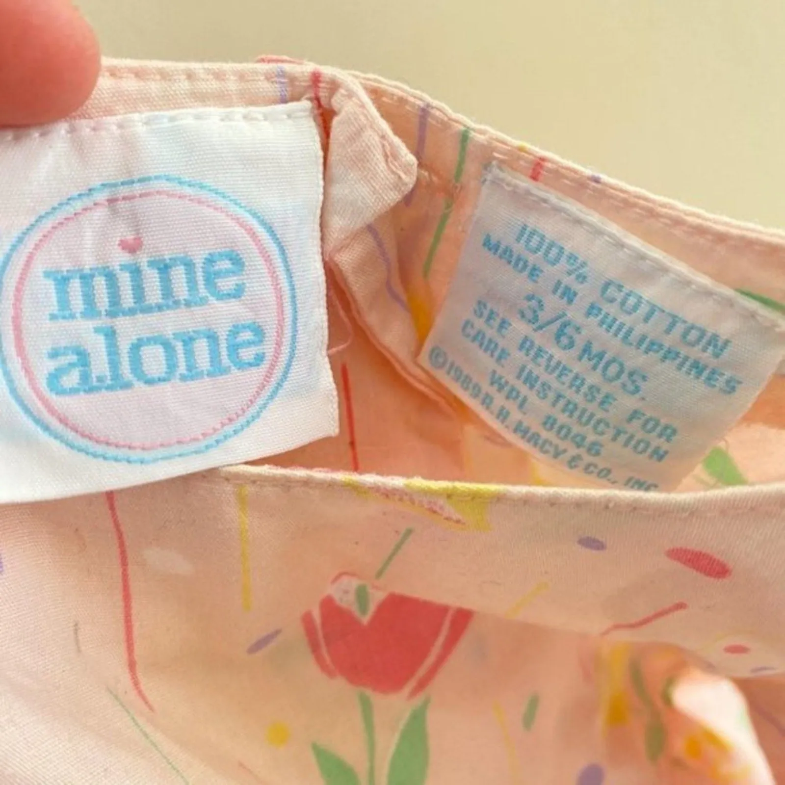 Vintage Mine Alone Pink Floral Jumpsuit 3-6 Months