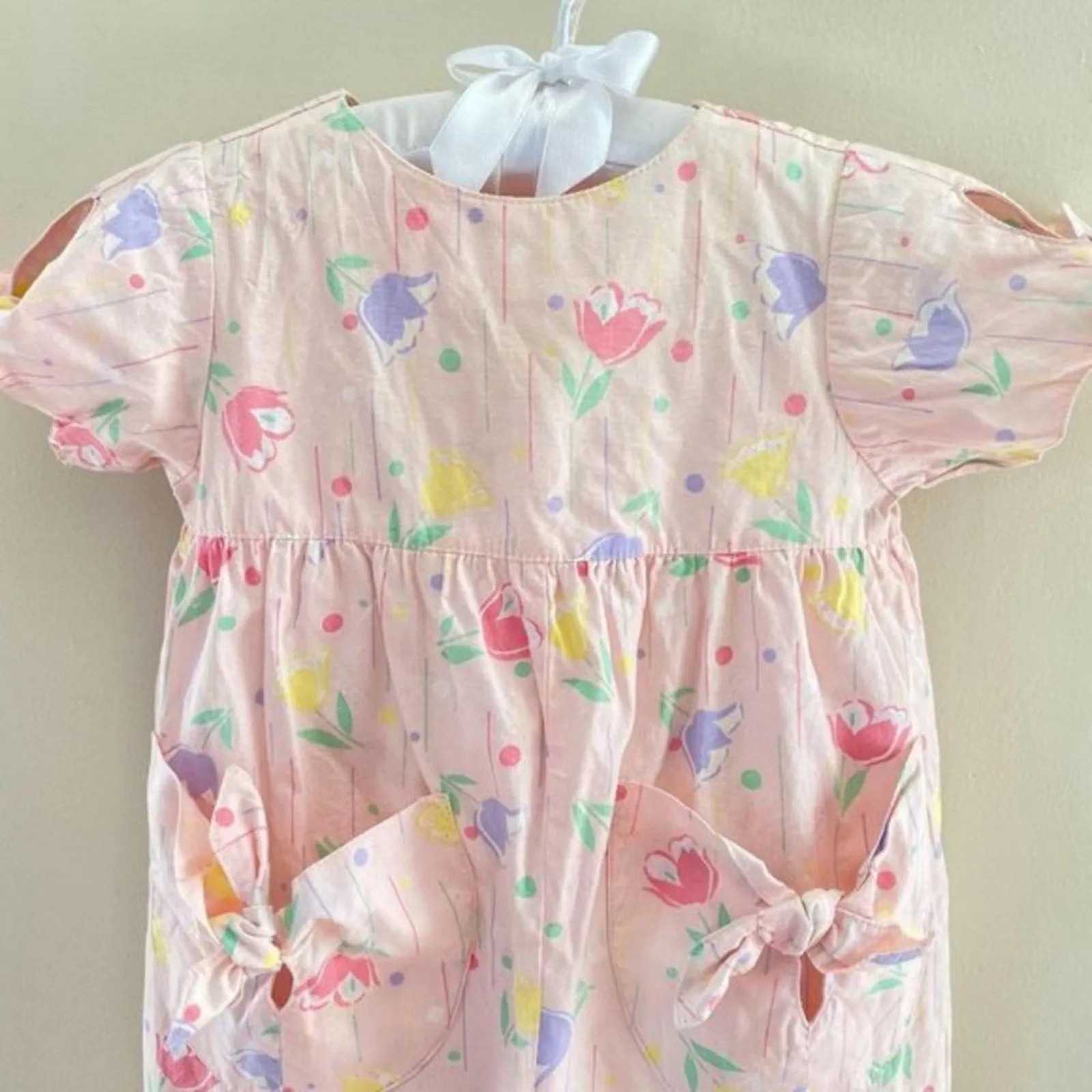 Vintage Mine Alone Pink Floral Jumpsuit 3-6 Months