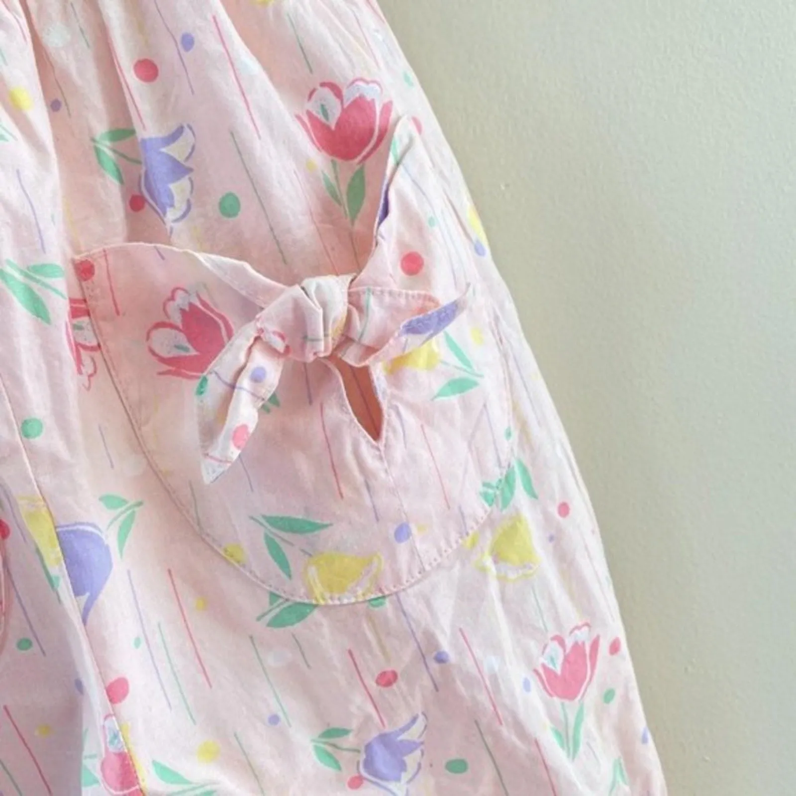 Vintage Mine Alone Pink Floral Jumpsuit 3-6 Months