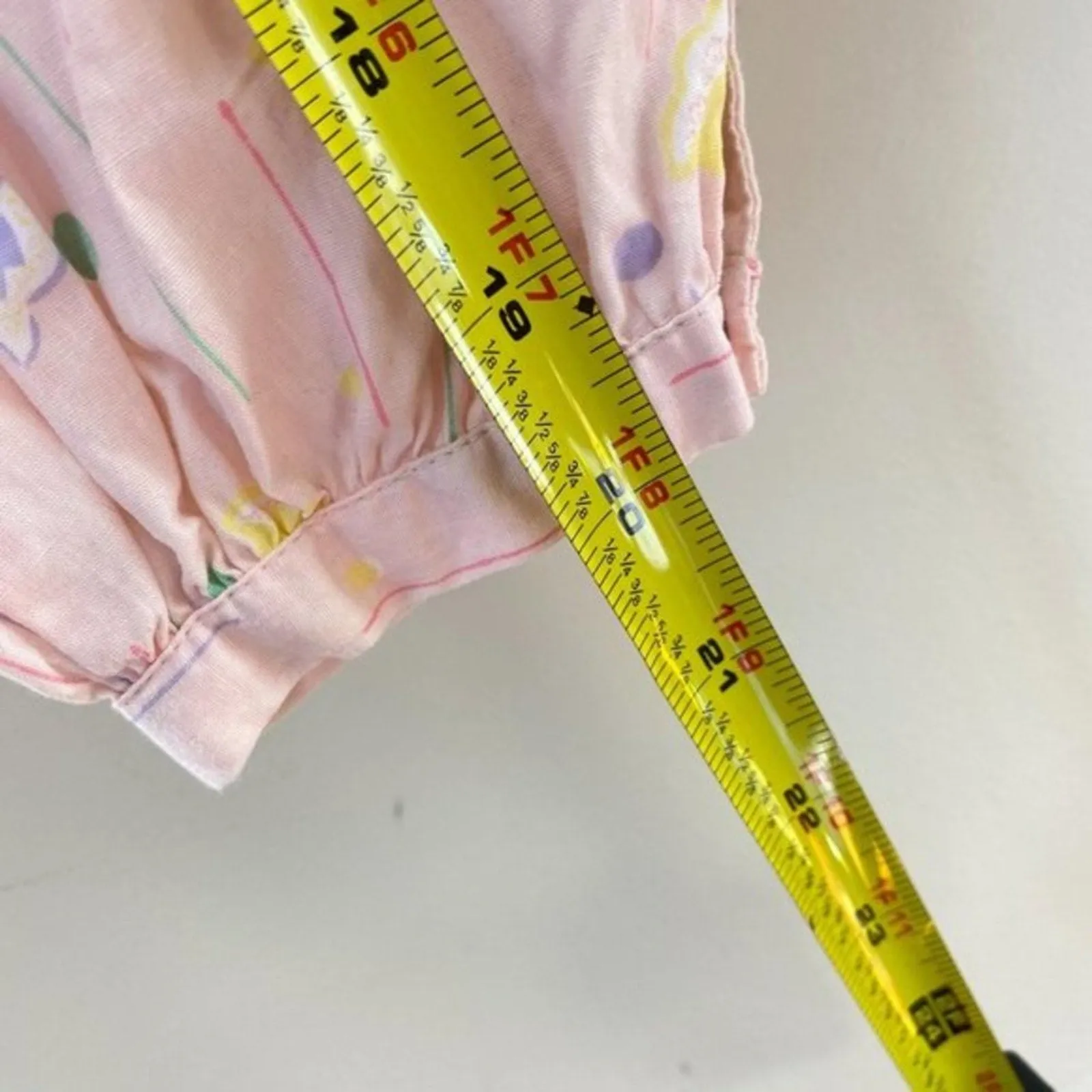 Vintage Mine Alone Pink Floral Jumpsuit 3-6 Months