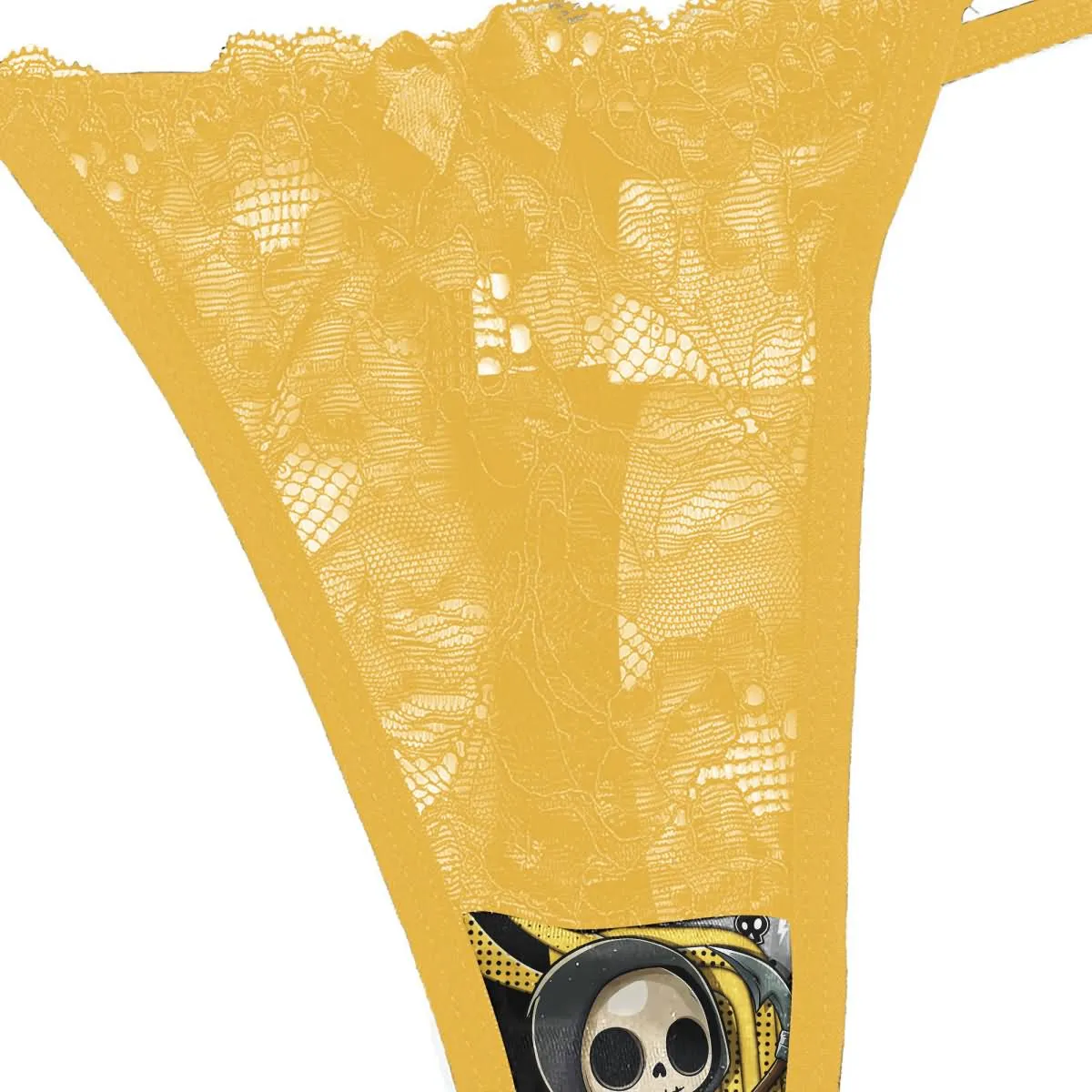 Women's Pajama Set, Stunning Yellow Lace 3 Piece Sleepwear Lingerie Set
